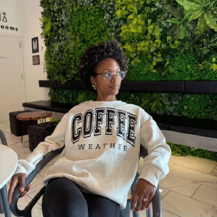 All Things New Boutigue | BEIGE CASUAL ‘COFFEE’ SWEATSHIRT
