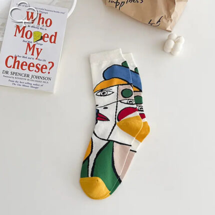 Fashionable Printed Mid-Calf Cotton
