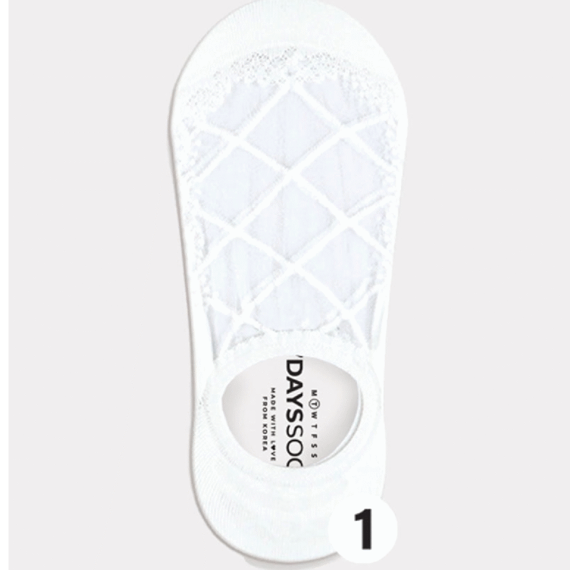 All Things New Boutigue | Women’s No Show See-Through Lace Darling Socks