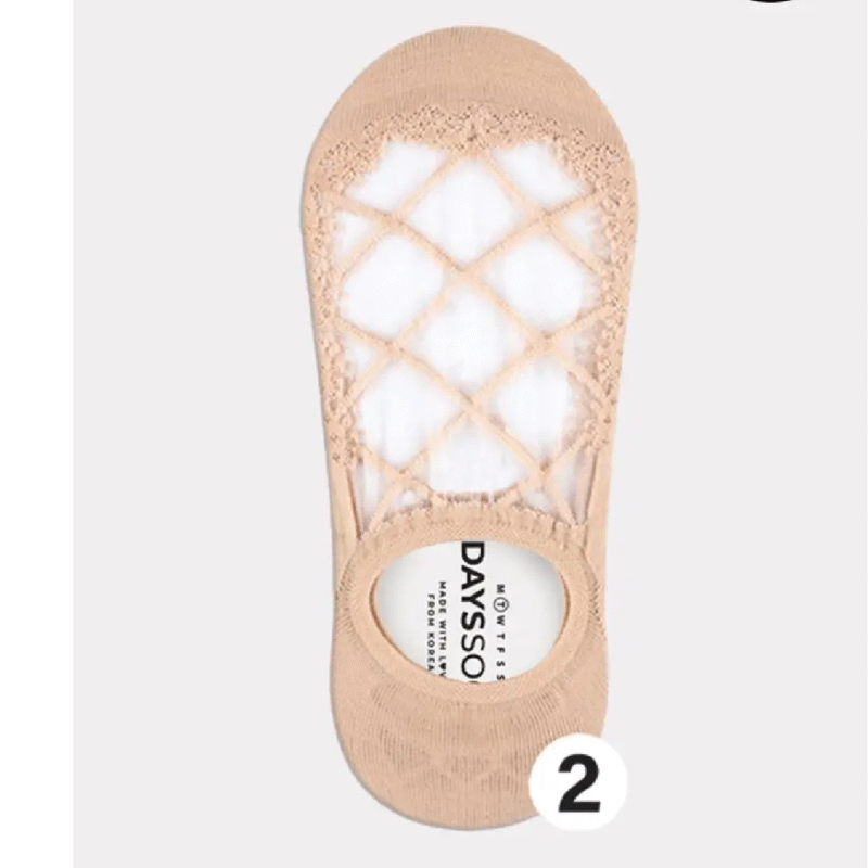 All Things New Boutigue | Women’s No Show See-Through Lace Darling Socks