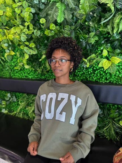 All Things New Boutigue | OLIVE GREEN CASUAL ‘COZY’ SWEATSHIRT