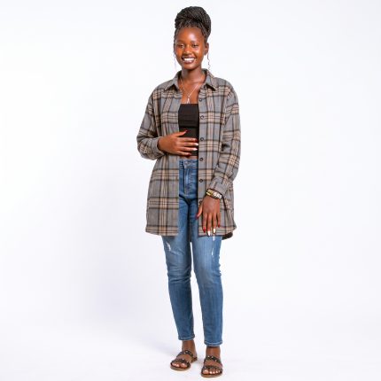 Kimora Plus Shacket - GREY